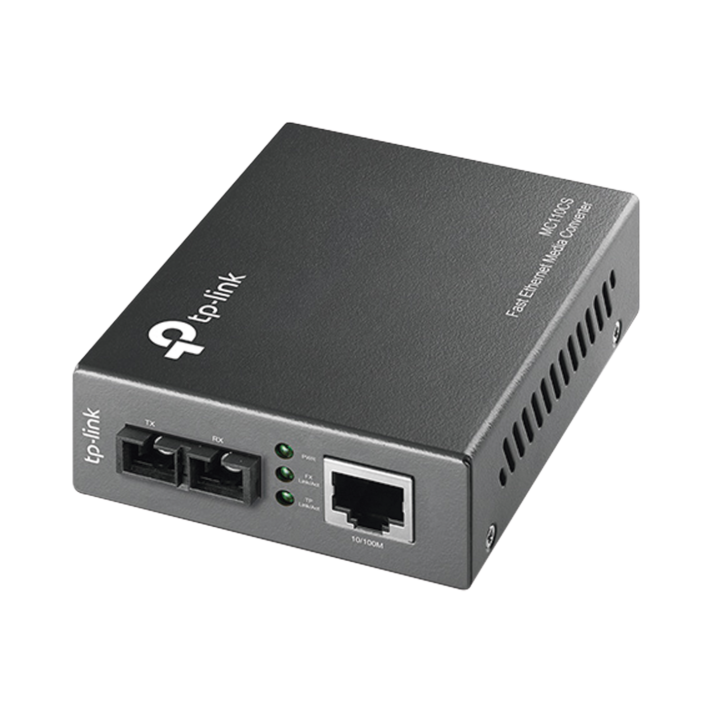 MC110CS|Convertidor Multimedia Mono-modo, 1 puerto RJ45 10/100 Mbps, conector de fibra SC, hasta 20 km