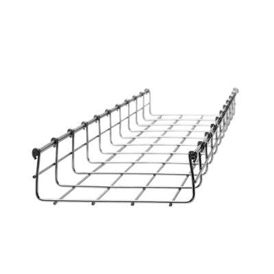 MG-50-433EZ|Charola tipo malla 66/200mm con acabado Electro Zinc, hasta 210 cables UTP Cat6, tramo 3 m