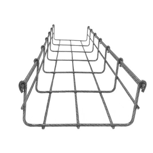 MG-50-932BM|Charola Bimet?ílica Tipo Malla 66/150 mm, Ideal Para Utilizarse al Exterior o Zonas H??medas, Hasta 158 Cables Cat6, Tramo de 3 Metros
