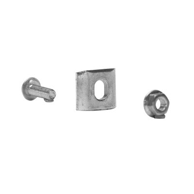 MG-51-KIT3EZ|Kit 2 para unir tramos de charola, clema mediana, mas tornillo encastrado, con acabado Acero Inoxidable