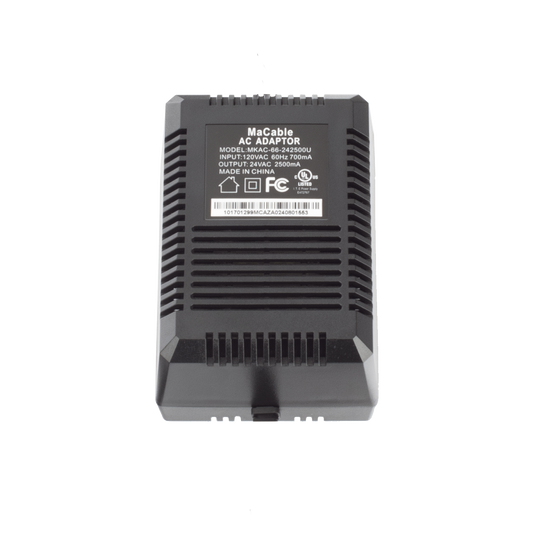 MKAC-66-242500U|Fuente de Poder / 24 VCA / 2.5 Amp (60 VA) / Multiples Usos / Recomendado para PTZ TURBOHD e IP / Interior