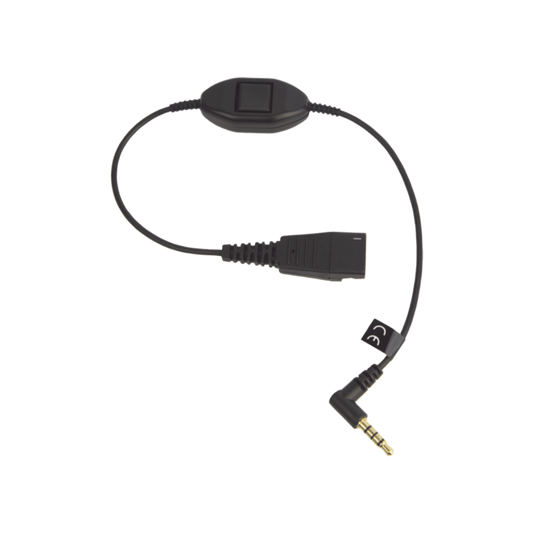 MOBILE-QD-35MM-S|Jabra Cord QD a conector de 3.5 mm con Push-to-Talk para teléfonos celulares smartphones (8800-00-103) - ISTEN