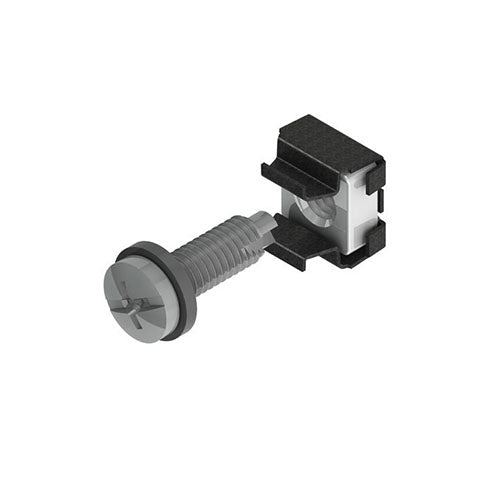 NCS-CN-50|TUERCA ENJAULADA PARA GABINETES HT CAL. 11 CON TORNILLO M6 Y RONDANA (50 PZ) - ISTEN