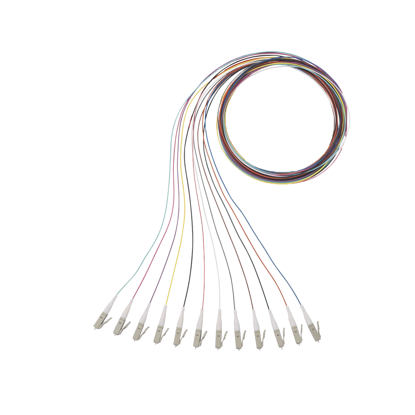 NKFPZ1BN1NKM001|Kit de 12 Pigtails con Conector LC, Multimodo 50/125 OM4, 900um, de 1 Metro