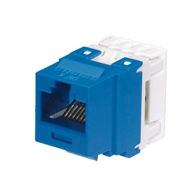 NK688MBU|Conector Jack Estilo 110 (de Impacto), Tipo Keystone, Categoría 6, de 8 posiciones y 8 cables, Color Azul - ISTEN