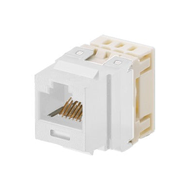NKP5E88MEI|Conector Jack Estilo 110 (de Impacto), Tipo Keystone, Categor?¡a 5e, de 8 posiciones y 8 cables, Color Marfil