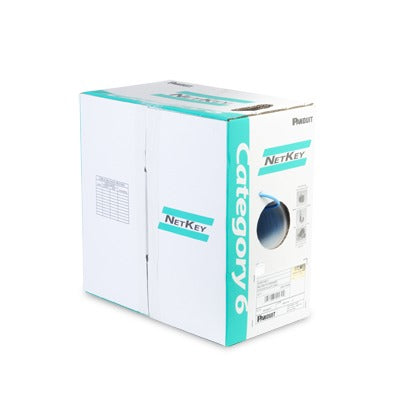 NUR6C04IG-C|Bobina de Cable UTP de 305 m. de Cobre, NetKey, Gris Claro, Categor?¡a 6 (24 AWG), 1000Mbps, Riser (CMR), de 4 pares