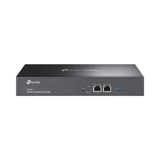 OC300|Controladora Omada para gestionar hasta 500 equipos Omada/ Gestion desde la Nube gratuita / Actualizaciones masivas / 2 puertos Gigabit con PoE af/at