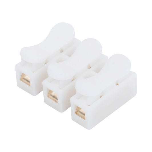 PCON3|Conector tipo PUSH de 3 Contactos / Para una Conexi??n R?ípida / Puentes de Cables