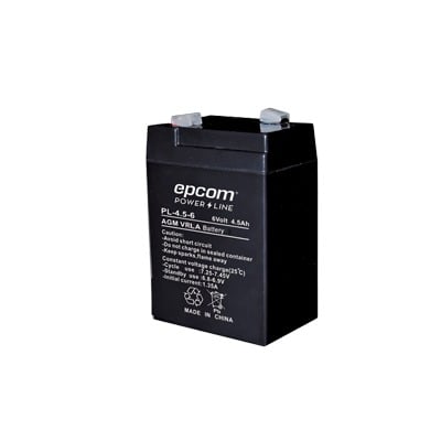PL-4.56|Batería 6 Vcc / 4.5 Ah / UL / Tecnología AGM-VRLA / Para uso en equipo electrónico Alarmas de intrusión / Incendio/ Control de acceso / Video Vigilancia / Terminales F1.