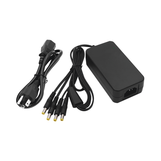 PLK12DC4CH|Fuente de Alimentaci??n de 4 Salidas tipo Jack Macho de 12 Vcc / 5 Amper - ISTEN
