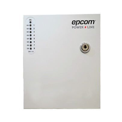 PLK-24-AC-8A|Fuente de Alimentación Profesional de 24 Vca @ 8 Amper / Soporta 8 Cámaras / Voltaje de Entrada 110 Vca