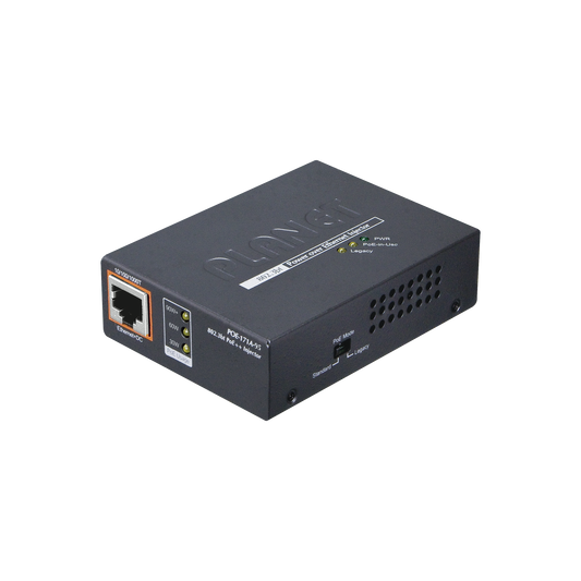 POE-171A-95|Inyector PoE 802.3af/at/bt , Hasta 95 Watts, Puerto Gigabit con Fuente Externa