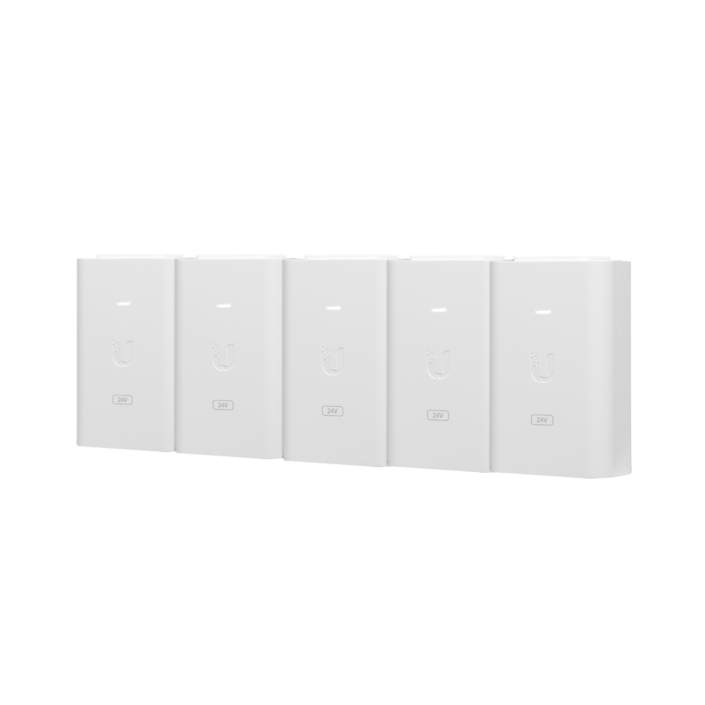 POE-24-24W-5P|5 Unidades del Adaptador PoE Ubiquiti de 24 VDC, 1.0 A con puerto Gigabit, color blanco