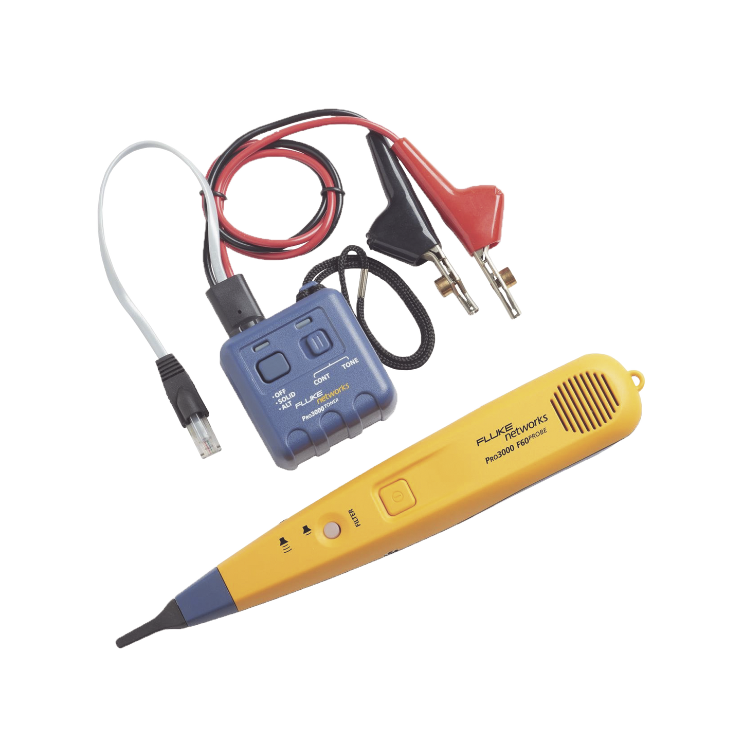 PRO3000F60-KIT|Generador y Sonda (Detector) de Tonos PRO3000™, Con Filtrado de Señales a 60Hz, Para Identificación de Señales Analogicas en Cableado Inactivo