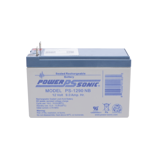 PS-1290-NB|Batería 12V, 9AH, Para Respaldo, Tecnologías AGM/VRLA, 5 Años Vida Útil, Terminales NB, Reconocida UL