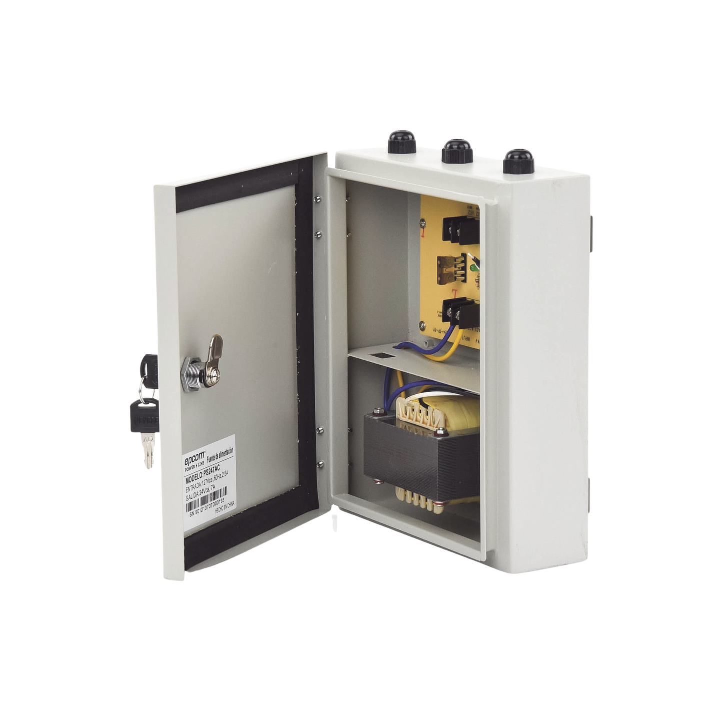 PS247AC|Fuente de Poder Profesional para Domos PTZ de 24 Vca@ 7A / Exterior / Voltaje de Entrada de 127 Vca.