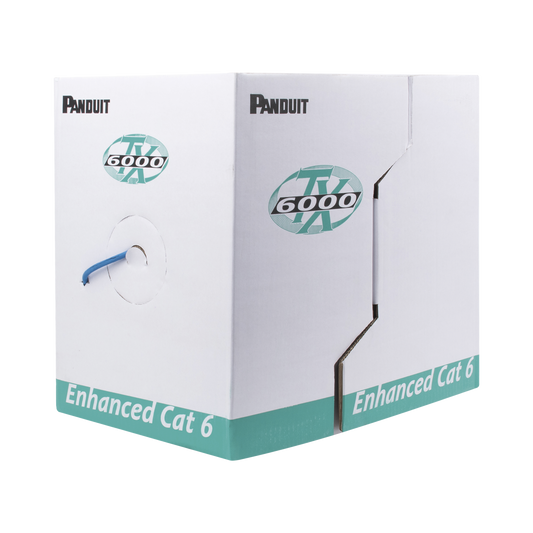 PUR6004BU-FE|Bobina de Cable UTP 305 m. de Cobre, TX6000™ PanNet, Reelex, Azul, Categoría 6 Mejorado (23 AWG), PVC (CMR, Riser), de 4 pares | Compra en línea y envío inmediato