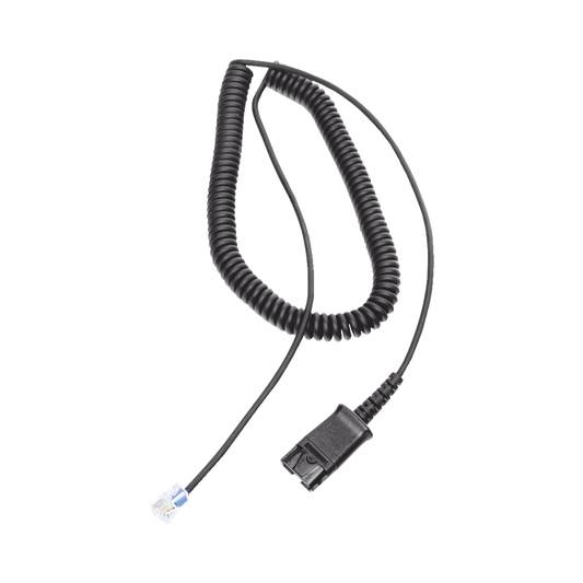 QD03|Cable adaptador para diademas modelo HT101, HT201 y HT202 para compatibilidad con teléfonos Grandstream, análogos, digitales, etc.
