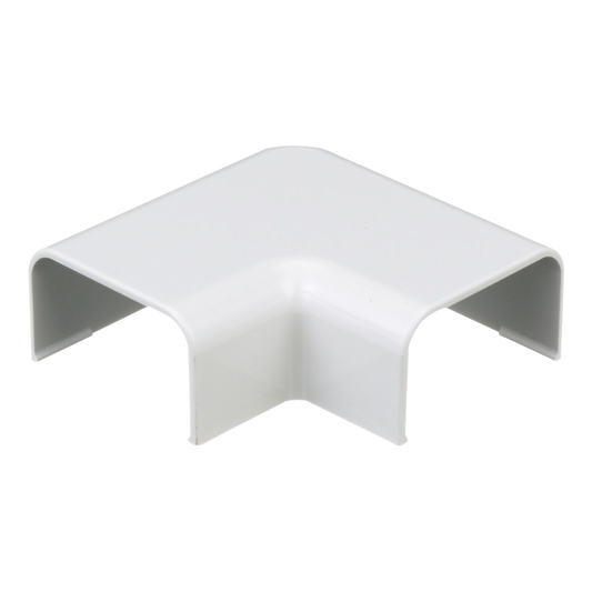 RAF10WH-X|Conexi??n en ?íngulo recto "L", para uso con canaleta LD10, material ABS, Color Blanco