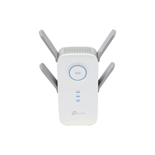 RE650|Repetidor / Extensor de Cobertura WiFi AC, 2600 Mbps, doble banda 2.4 GHz y 5 GHz, con 1 puerto 10/100/1000 Mbps, 4 antenas externas