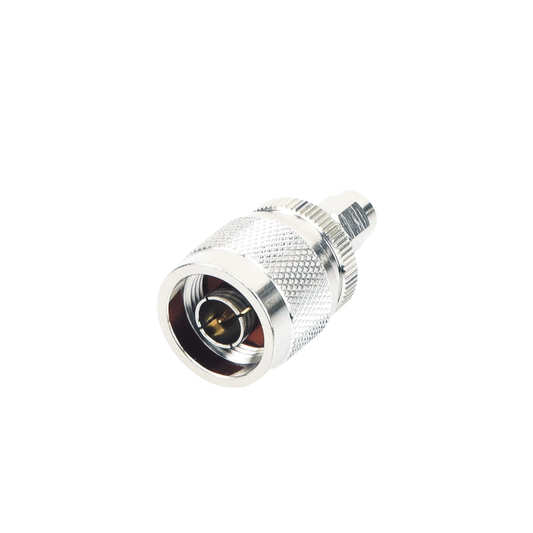 RP-3453|Adaptador en Línea, de Conector SMA Macho Inverso a N Macho, Níquel/ Oro/ Teflón.