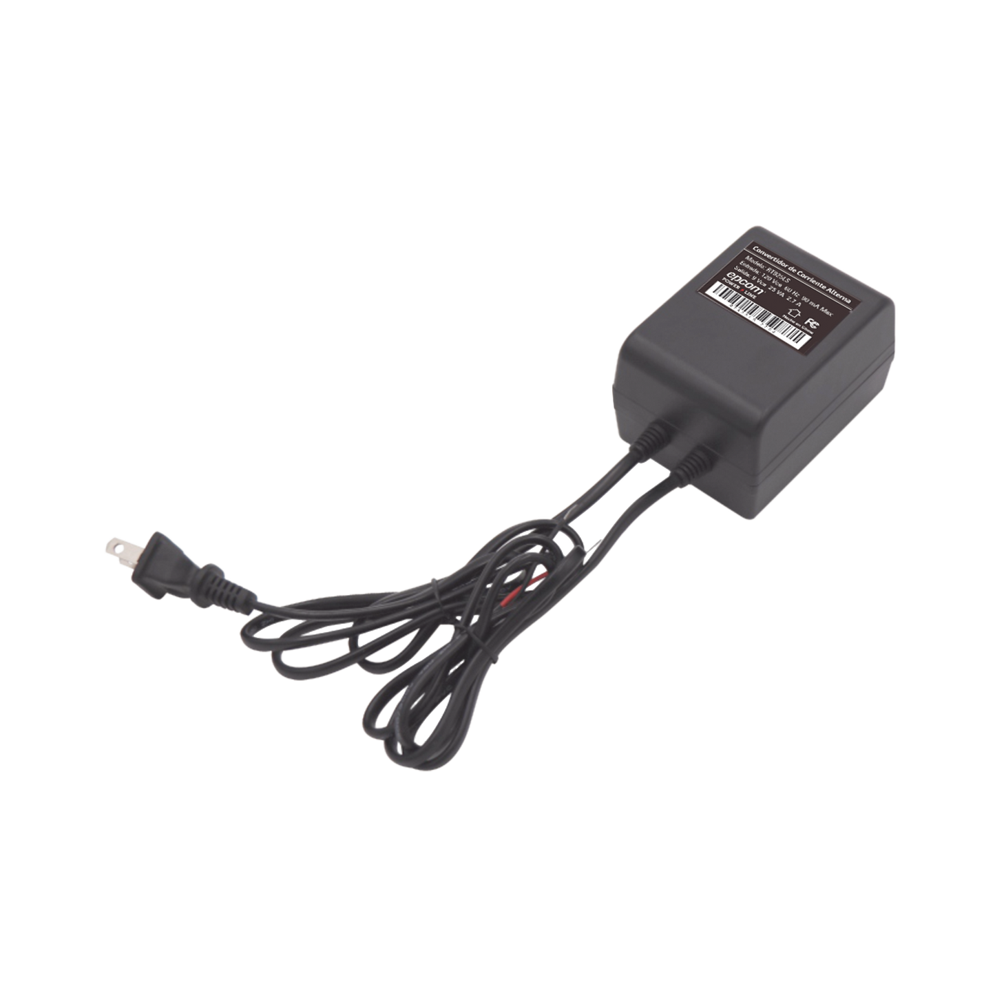 RT-925LS|9 Vca / 2.7 A / 25 VA / Transformador / Voltaje de entrada 120 Vca / Para Usos Múltiples / Video Vigilancia, Acceso, Asistencia, Alarmas, Bocinas, Etc.