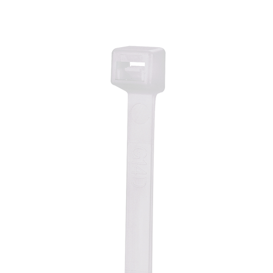 S4-18-C|Cincho de Nylon 6.6 StrongHold™, 100mm largo x 2.5mm ancho, Color Natural, Plenum, Paquete de 100pz