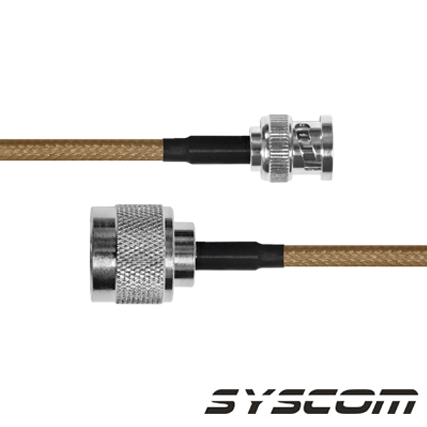 SBNC142KN60|Jumper con Cable LP142 de 60 cm, con Conectores BNC Macho a N Macho.