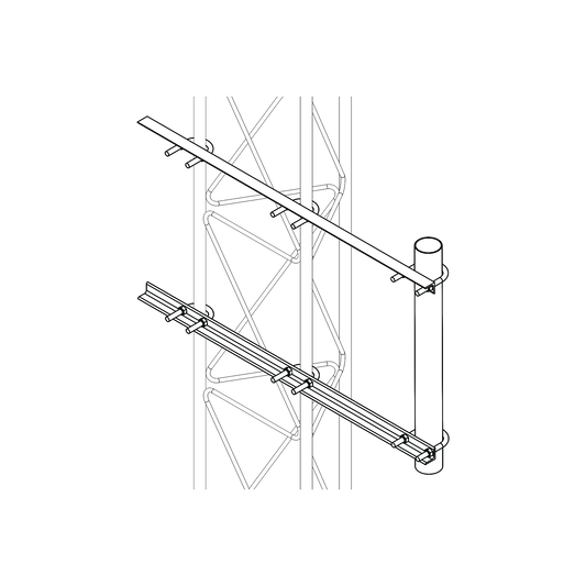 S-BRA-LI-30G|Brazo Lateral Liviano para Tramo STZ30G Galvanizado por Inmersión en Caliente.