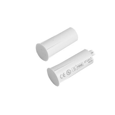 SF-1017|Contacto magnético para puertas y ventanas aluminio y madera de empotrar color blanco / GAP:19 mm