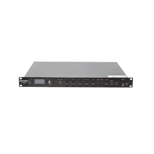 SF-120DTB|Amplificador Mezclador | 120W RMS | Sistema 100V y Baja Impedancia | MP3 | Tuner | Bluetooth | M??sica ambiental y Voceo