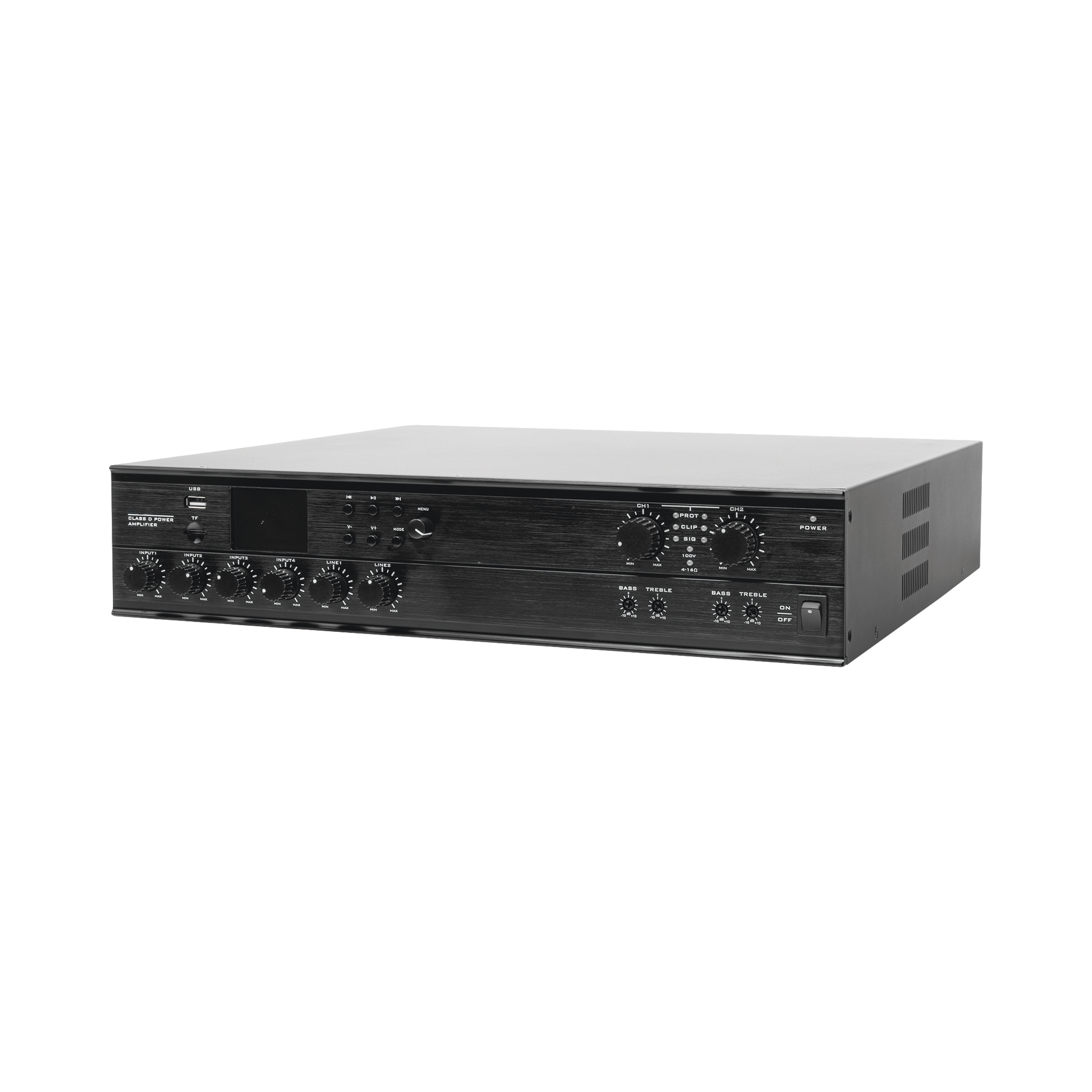 SF-2240UC|Amplificador Mezclador Matricial | 2 zonas | 240w por canal | 6 entradas | Receptor de medios