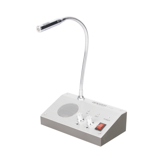 SF-3300|Sistema de Intercomunicación | Ideal para Ventanillas | Audio de voz de dos vías | 12V/1A 3W | Micrófono Interior + Micrófono Exterior