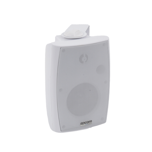 SF-774HW|Altavoz de Pared de 2 vías | Woofer 4in + 1.5in | 2.5W - 20W | Para Sistemas 70/100V y 8 ohms | Material ABS | Rejilla y Bracket de Metal | Color Blanco