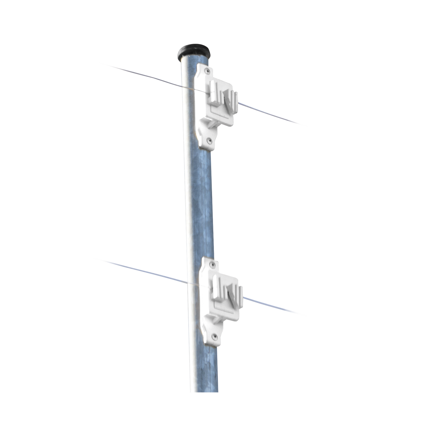 SFPASOW|Aislador de Paso Blanco reforzado para cercos eléctricos, resistente al clima extremoso