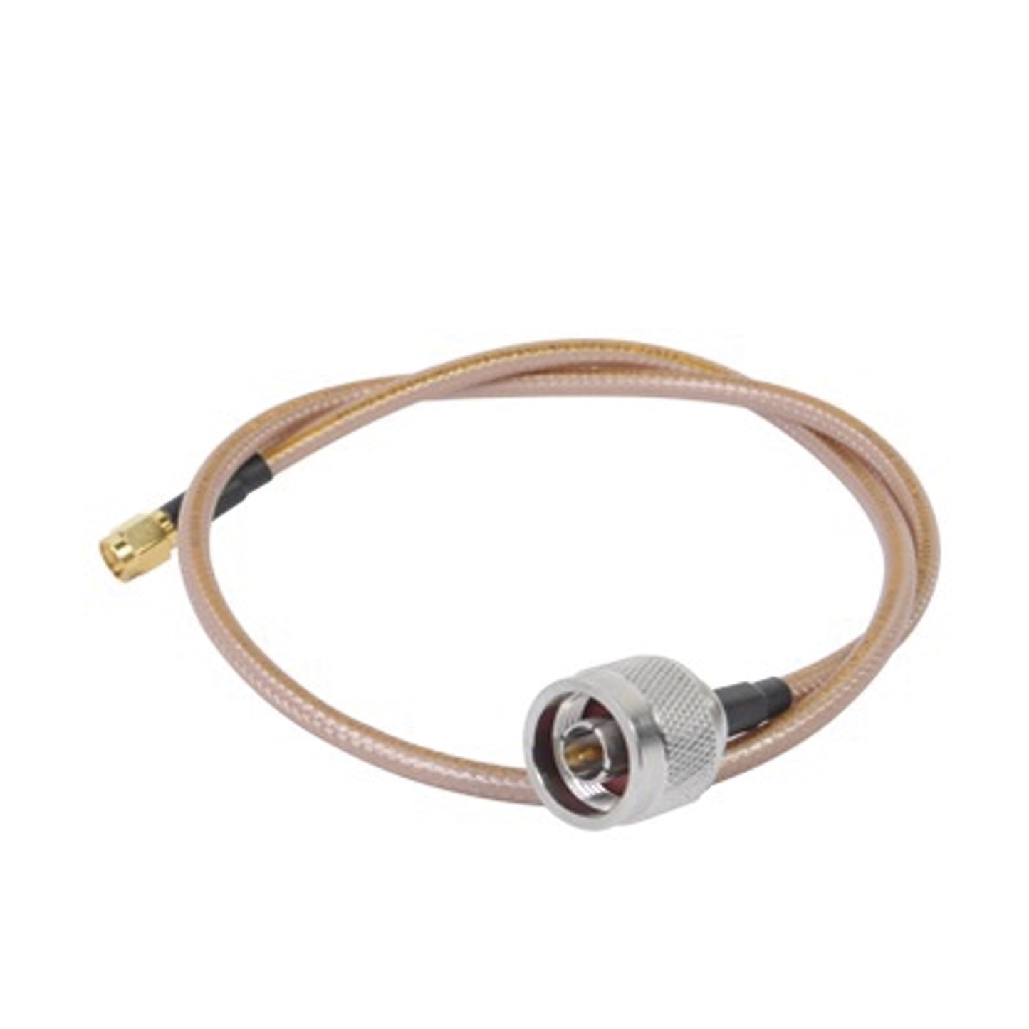 SN142KSMAI60|Jumper con Cable LP142 de 60 cm, con Conectores N Macho a SMA Inverso Macho (Hasta 8GHz)