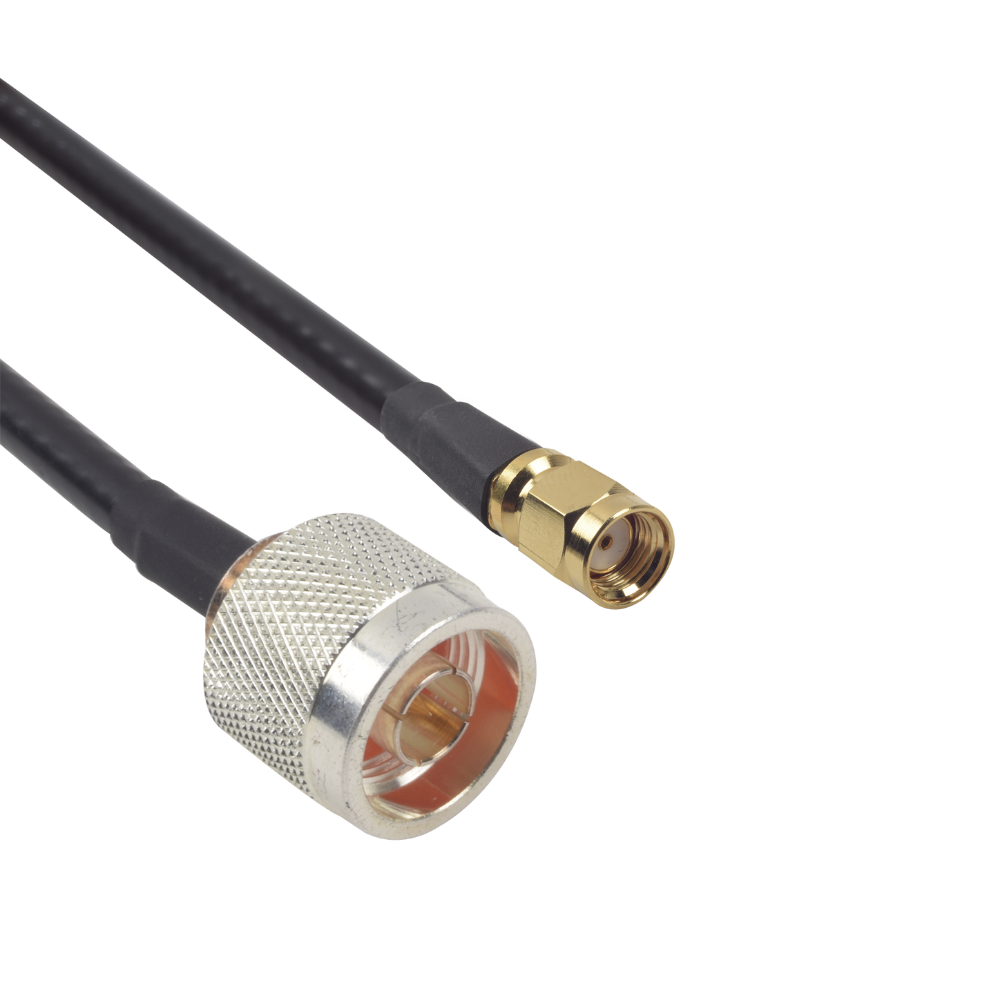 SN240KSMAI60|Jumper de 60cm con Cable LP240 y conectores N Macho y SMA Macho Inverso.