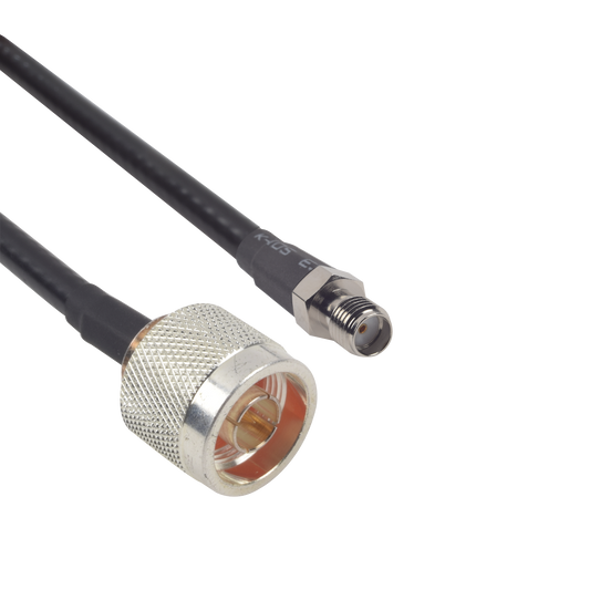 SN-240UF-SMAH-60|Cable LMR-240UF (Ultra Flex) de 60 cm con conectores N Macho y SMA Hembra.
