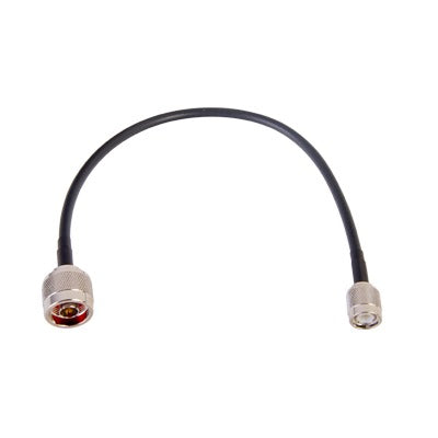 SN-58U-TNC-30|Jumper de 30 cm fabricado con cable RG-58U-SYS, conector "N" y conector "TNC" en el otro extremo