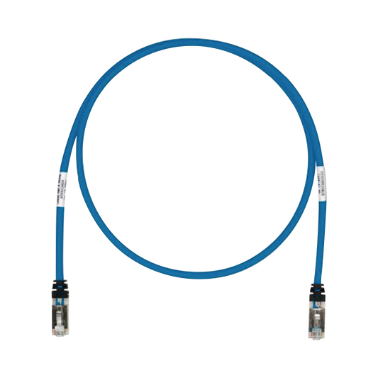 STP6X10BU|Patch Cord Cat6A, Blindado S/FTP, CM/LS0H, 10ft, Color Azul