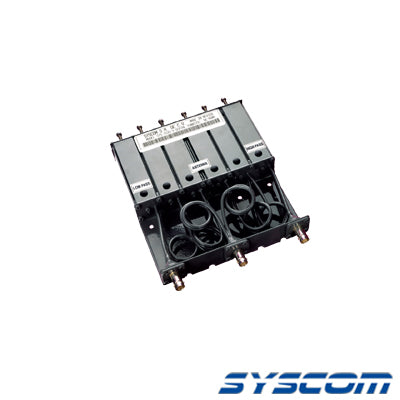 SYS-1533-3|Duplexer SYSCOM en VHF, 6 Cav. 160-174 MHz, 50 Watt, 5 MHz Sep. Rechazo de Banda, BNC Hembras.