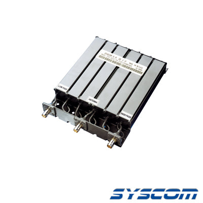 SYS-4533-1P|Duplexer SYSCOM en UHF, 6 Cav. 403-430 MHz, 50 Watt, 5 MHz Sep. Rechazo de Banda, BNC Hembras.