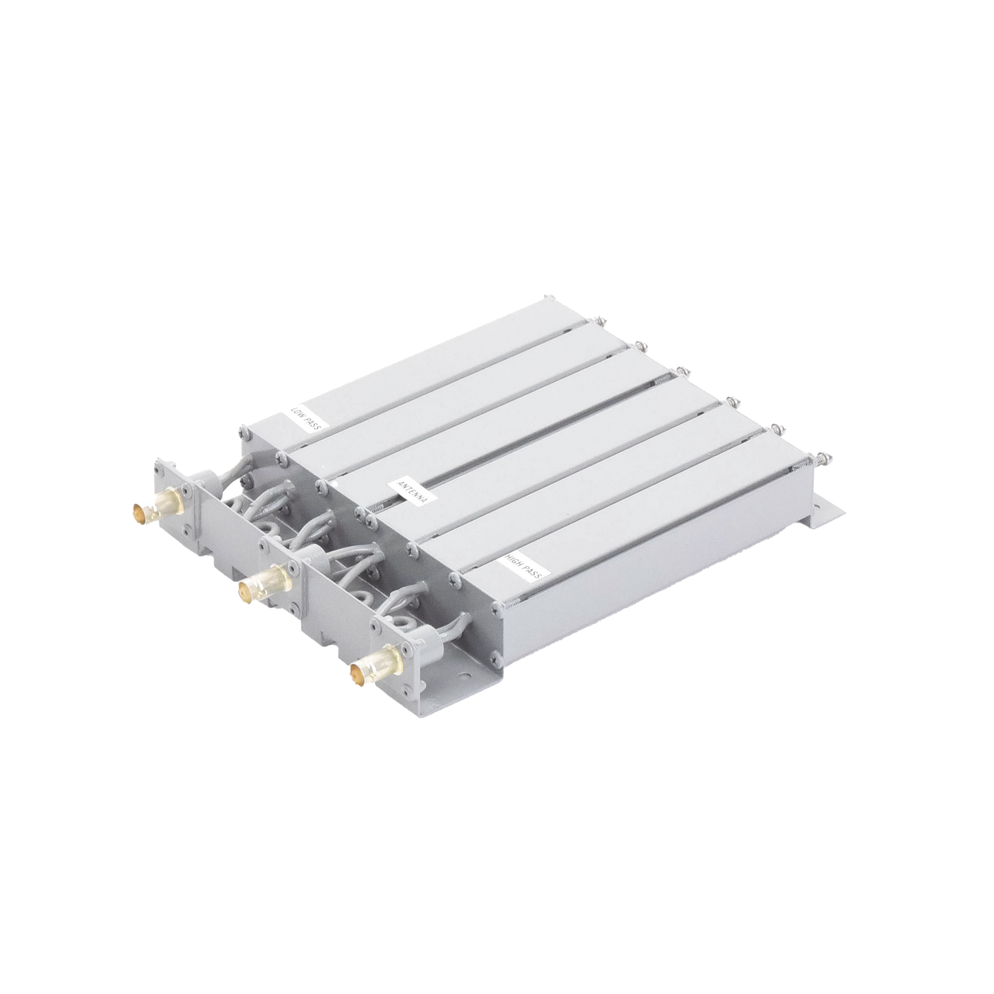 SYS-4533-2PV2|Duplexer SYSCOM Modificado en UHF, 6 Cav. 440-470 MHz, 50 Watt, 5 MHz Sep. Rechazo de Banda, BNC Hembras.