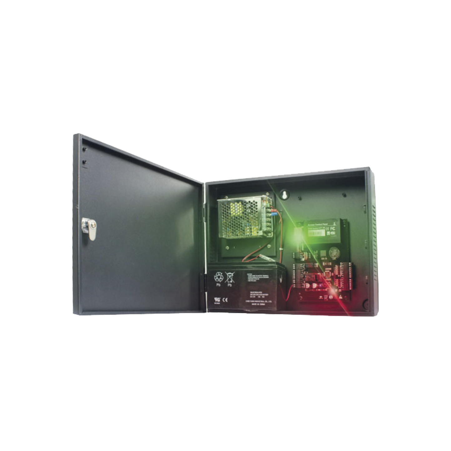 SYSCA-4R-4D|C3400 Panel de Control de Acceso para 4 Puertas / F?ícil Administraci??n / 30,000 Tarjetas / Incluye Gabinete y Fuente de Alimentaci??n 12Vcc/3A / Software GRATIS