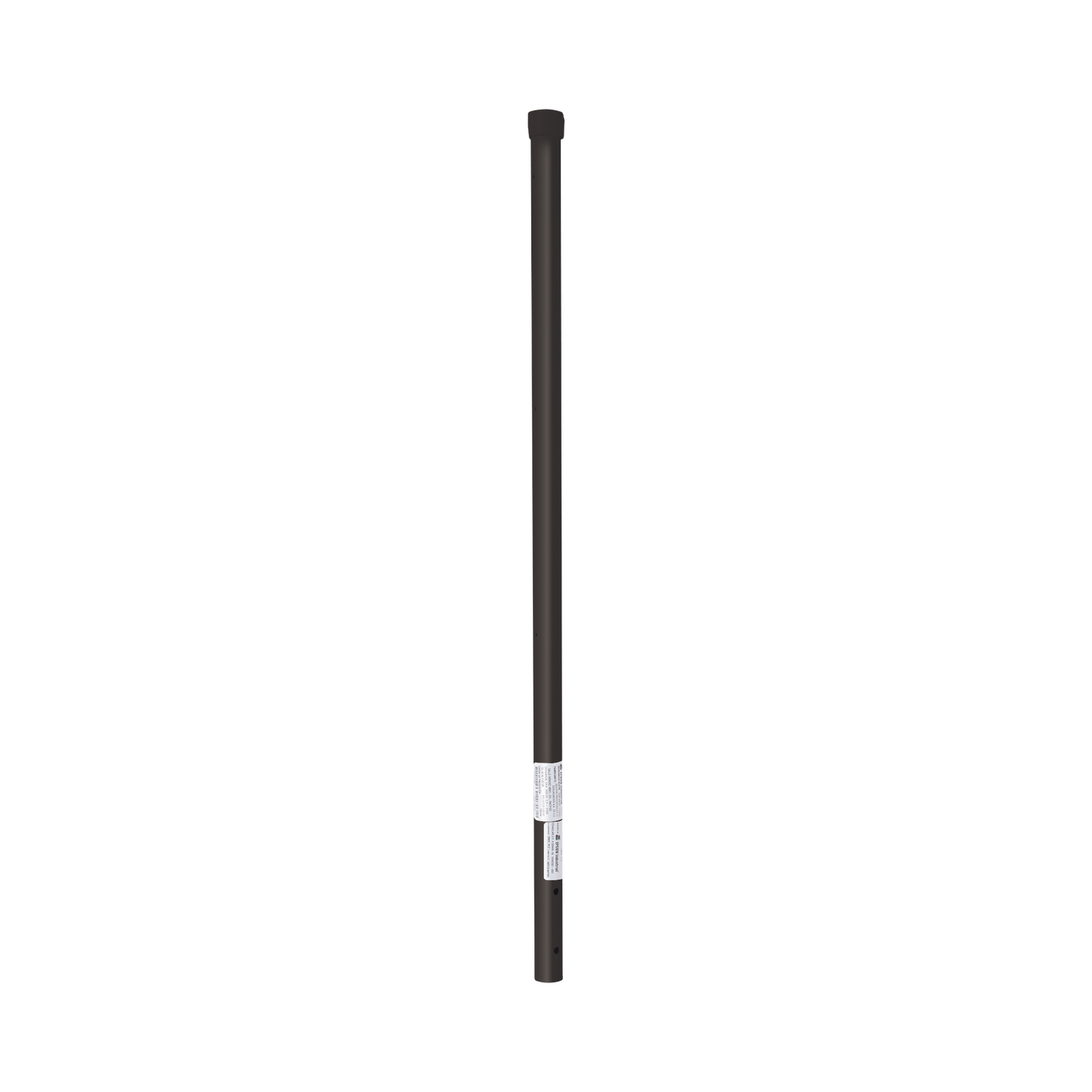 SYS-POST-ESQ-3B|Poste de ESQUINA color Negro para Cerca Electrificada. Tubo Galvanizado cal. 18 de 1" Diam. y 0.8m Alto con Tapón, ideal para 3 aisladores