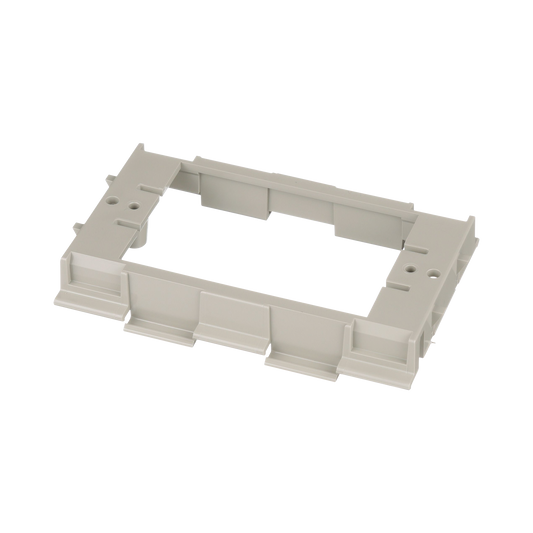 T70DB-X|Soporte para Montaje de Faceplates en Canaleta T70, de PVC Rígido, Color Gris Internacional