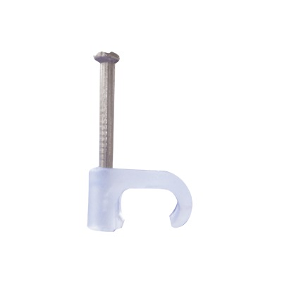 TC-4X6|Grapa para cable plano de 4mm color transparente (100pzs) (3208-00100)