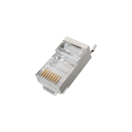 TC-5S|Conector RJ45 para Cable FTP/STP Categor?¡a 5E - Blindado con pin a tierra
