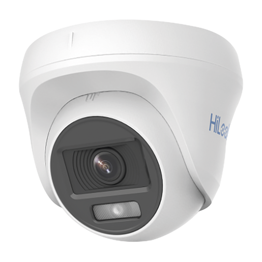 THC-T129-P|Turret TURBOHD 1080p / Imagen a Color 24/7 / Lente 2.8 mm / ColorVu Lite / Luz Blanca 20 mts / Uso en Interior / Policarbonato